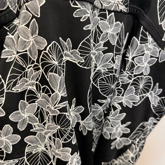 Swimsuits for All Black Floral Swimsuit Size 26 - Picture 8 of 11